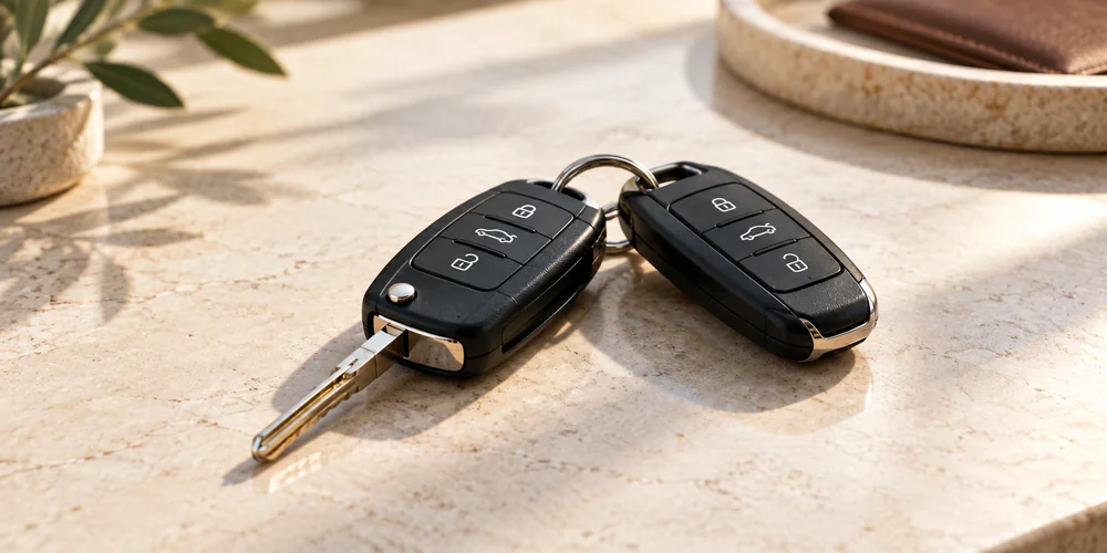 Autoschlüssel als Symbol für Kaution und Selbstbehalt